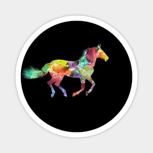 Horse riding colorful Magnet